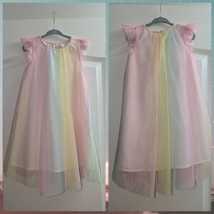 H&M Pastel Dress with Pink Trim
